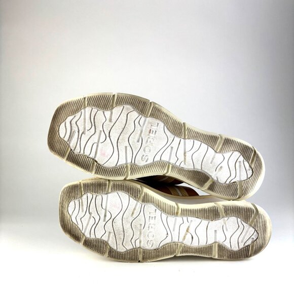 Sorel Dayspring Platform Slide Sandals Tan Leather Size 7.5 - Picture 14 of 14